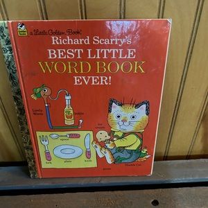 Vintage 1992 little golden book: Richard Scarry’s Best Little Word Book Ever!